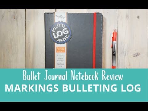 Markings by C.R. Gibson Bulleting Log Journal - bullet journal review + pen test