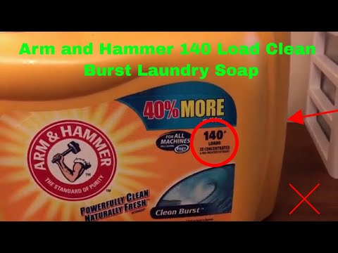 ✅ How To Use Arm and Hammer 140 Load Clean Burst Laundry Soap Review