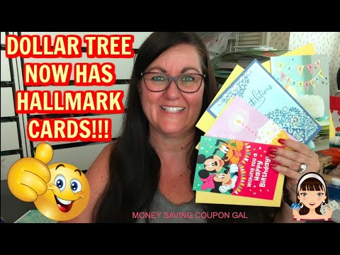 DOLLAR TREE NOW HAS HALLMARK CARDS!!!