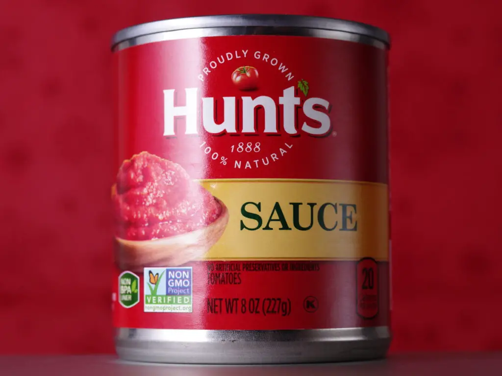 Hunts Tomato Sauce 8oz Can Front