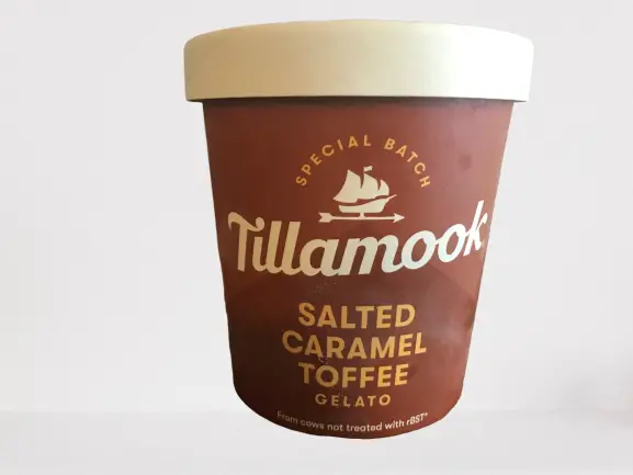 Tillamook Salted Caramel Toffee Gelato