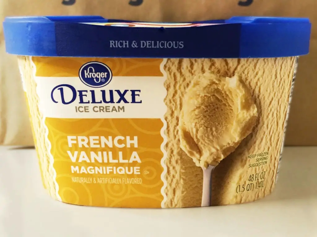 Kroger Deluxe French Vanilla Budget Ice Cream