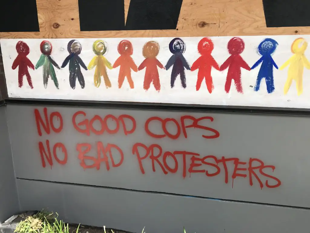 No Good Cops Sign CHAZ