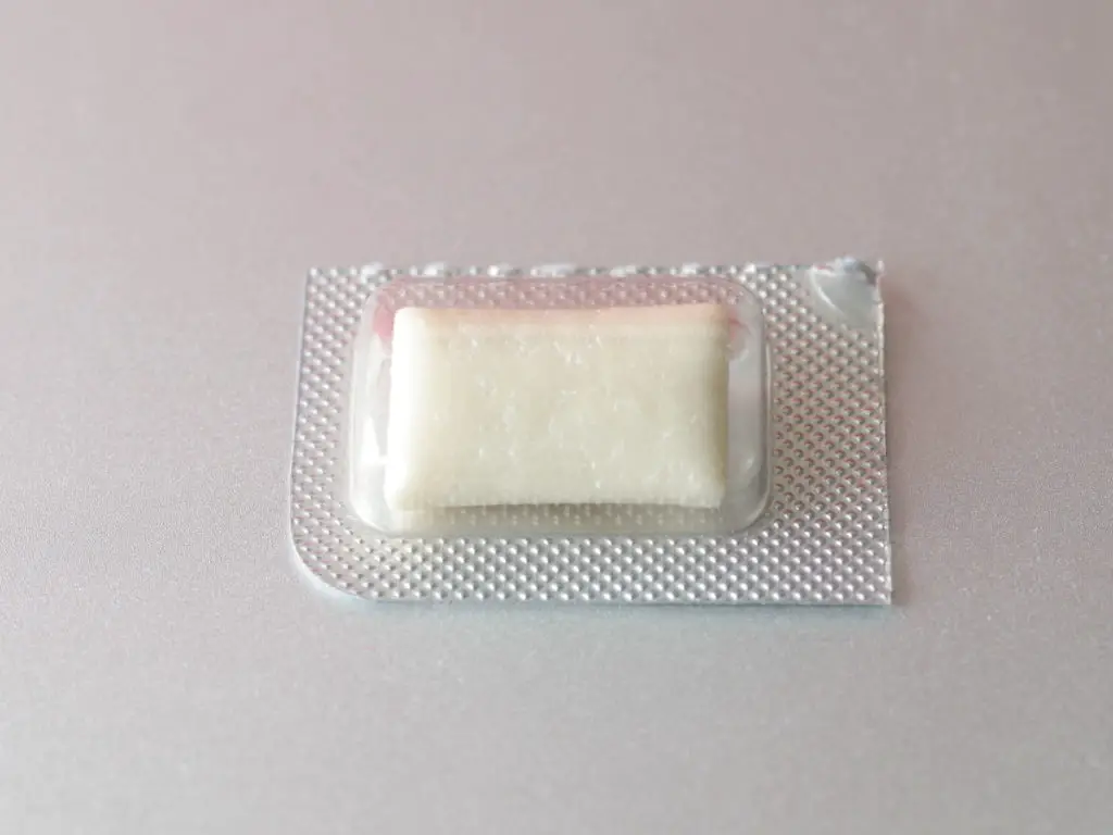 Single Serving of Nicotine Gum