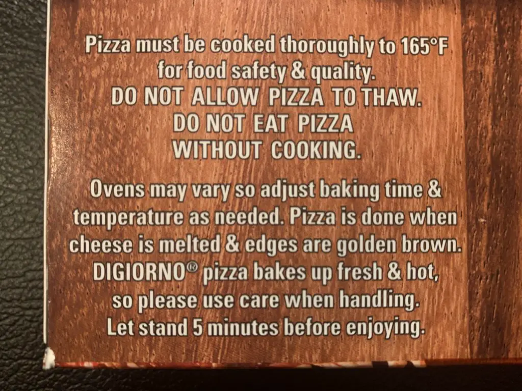 Digiorno Pizza Directions