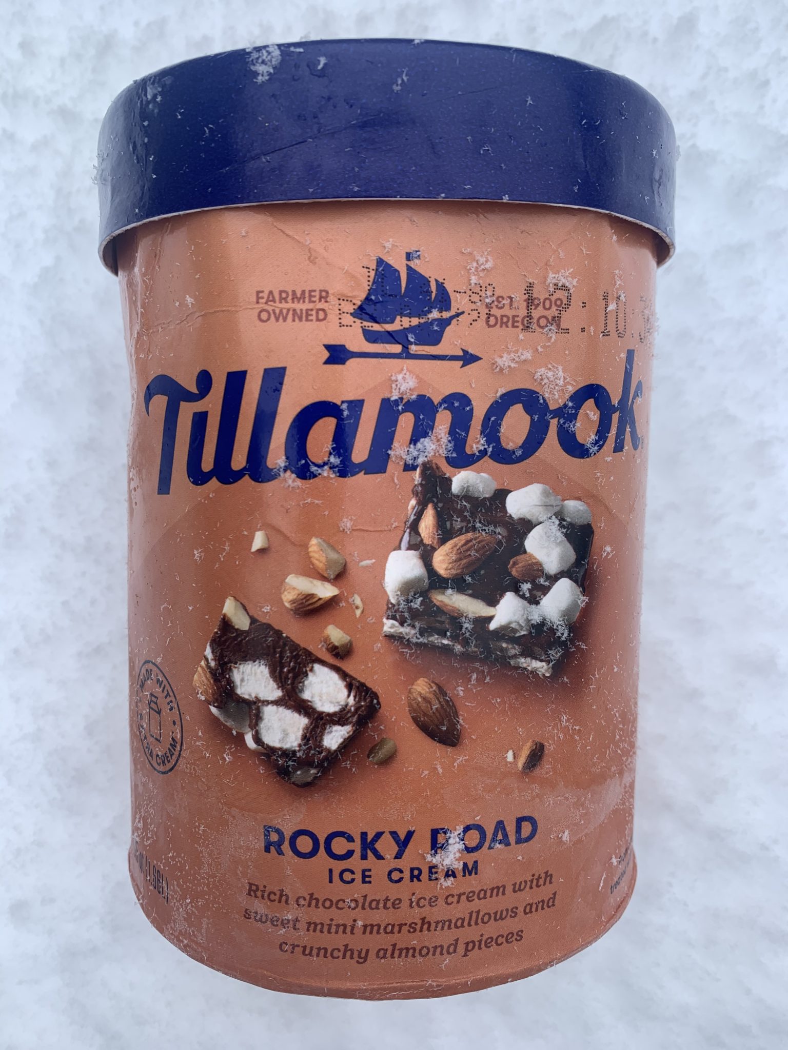 Tillamook Rocky Road Ice Cream Taste Test The Off Brand Guy