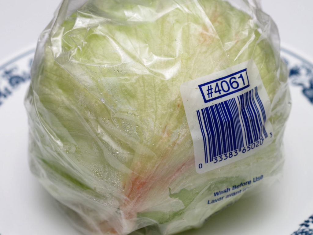 Iceberg Lettuce Plastic Packaging