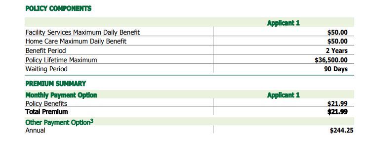 New York Life Long Term Care Policy