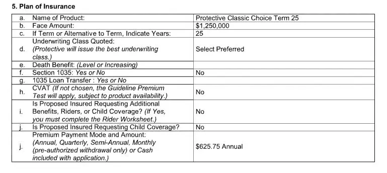 Protective Term Life Insurance