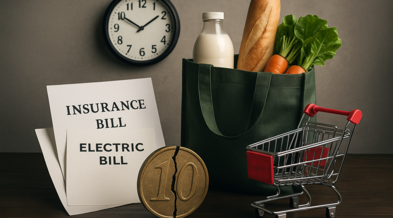 Everyday objects arranged to highlight the hidden costs and friction of modern life.